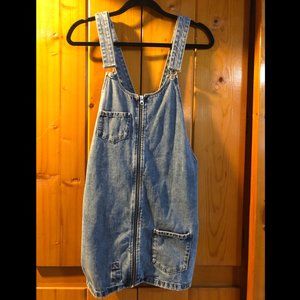 Zara denim overall dress
